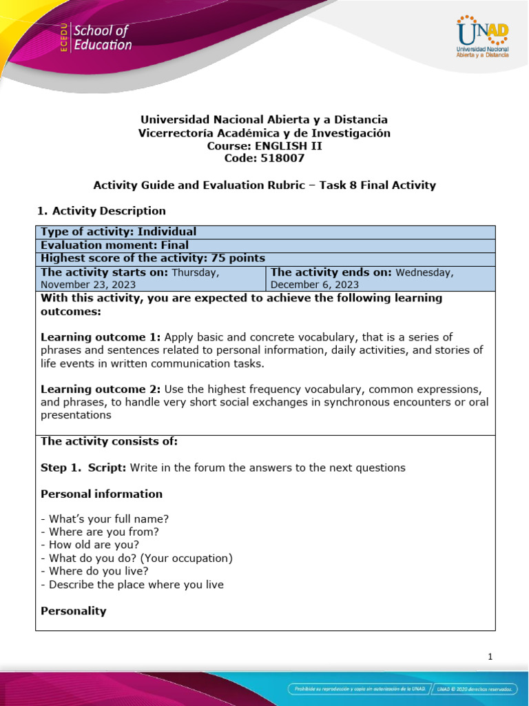 Activity Guide And Evaluation Rubric Task 4 The Unleashing Of Ai Activity Guide And Evaluation Rubric Task 4 The Unleashing Of Ai