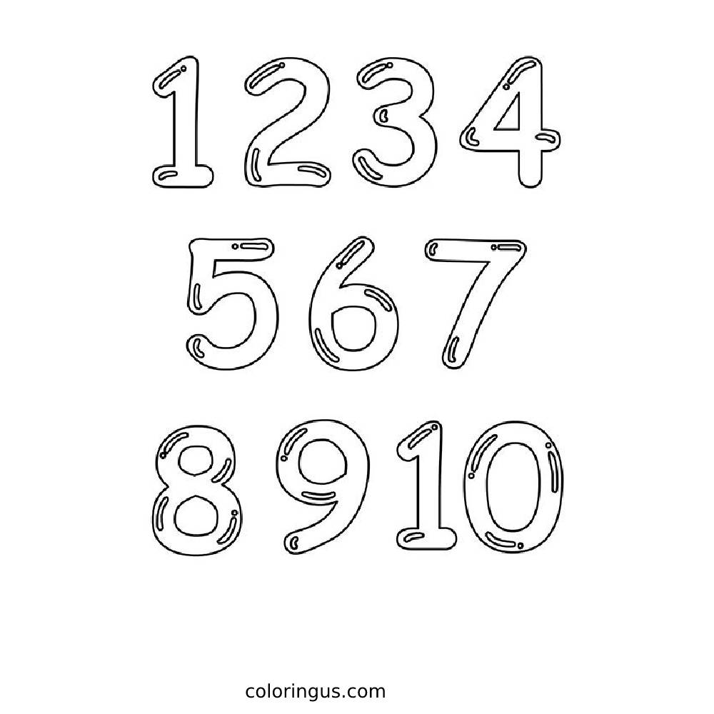 Number 5 Sheet Coloring Pages