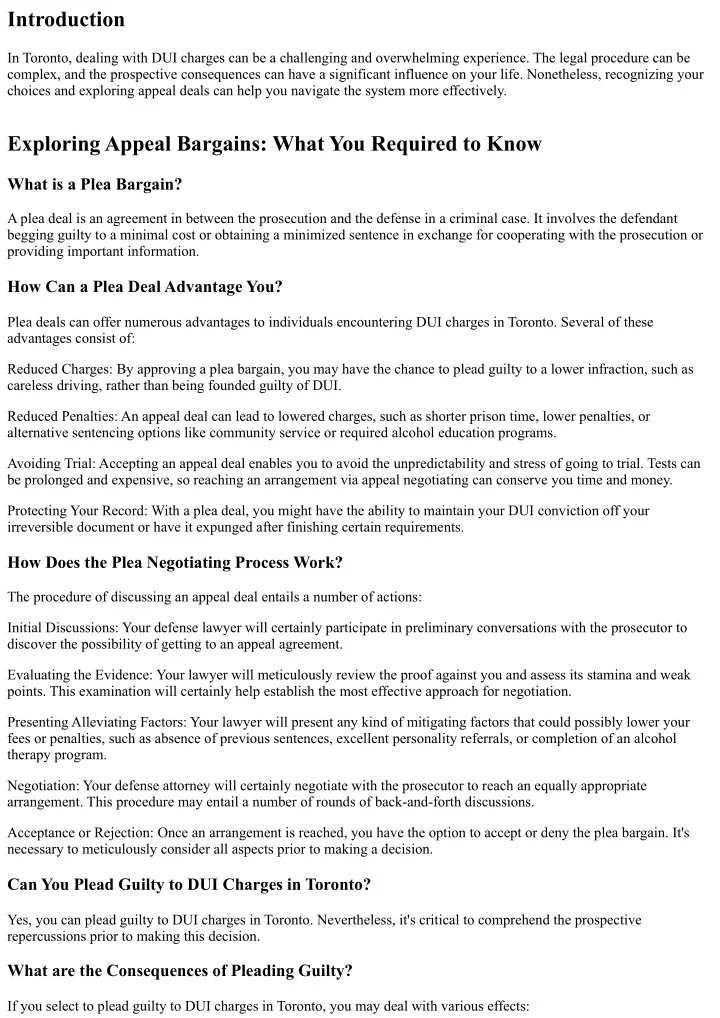 Ppt Checking Out Plea Bargains And Pleading Guilty To Dui Charges In Ppt Checking Out Plea Bargains And Pleading Guilty To Dui Charges In