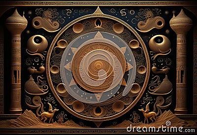 Unveiling The Secrets Of The Temple Of The Secret Fire Stock Illustration Illustration Of